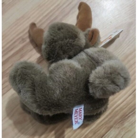 VTG Mary Meyer Stuffed Animal Brown mini foot loose Moose Plush Soft 1992 NWT - Picture 9 of 11